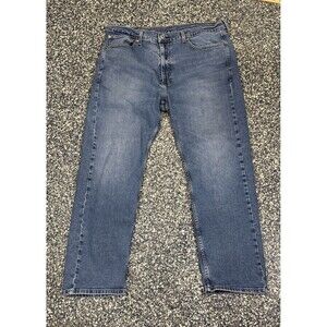Vintage Levi's 505 Men's Blue Regular Fit Straight Leg Jeans Size 38x30